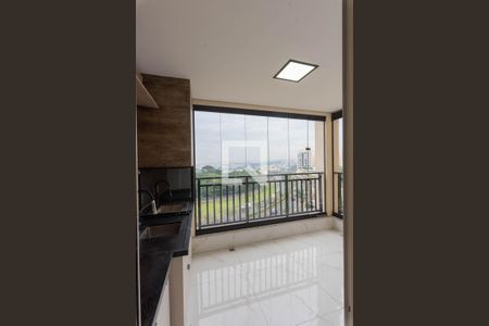 Sacada e Espaço Gourmet de apartamento para alugar com 3 quartos, 92m² em Swiss Park, Campinas