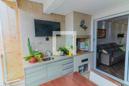 Varanda Gourmet de apartamento à venda com 3 quartos, 100m² em Vila Osasco, Osasco