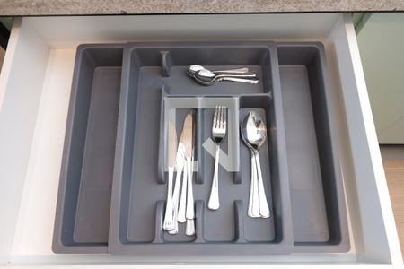 Studio à venda com 29m², 1 quarto e sem vagaDetalhe da cozinha