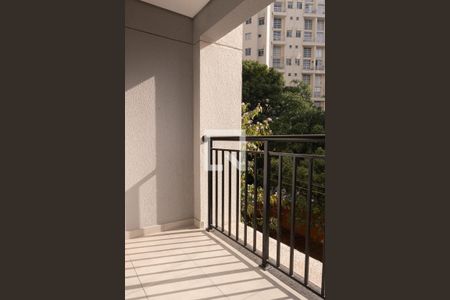 Varanda da Sala de apartamento à venda com 1 quarto, 31m² em Perdizes, São Paulo