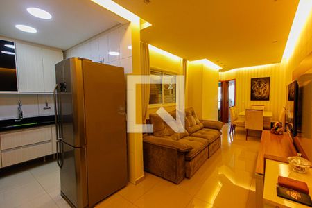 Sala de apartamento à venda com 2 quartos, 62m² em Vila Linda, Santo André