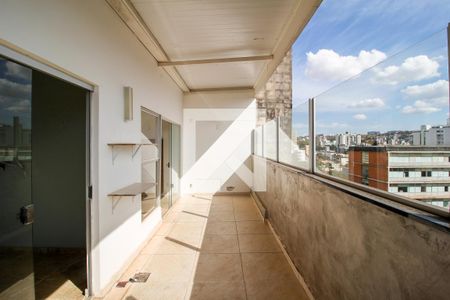 Area Externa Cobertura Frente de apartamento à venda com 4 quartos, 186m² em Santo Antônio, Belo Horizonte