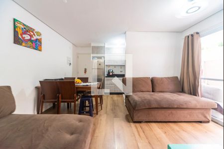 Sala de apartamento à venda com 3 quartos, 57m² em Parque Sao Vicente, Santo André