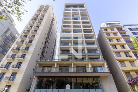 Fachada do Prédio de kitnet/studio para alugar com 1 quarto, 24m² em Consolação, São Paulo