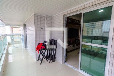 Varanda de apartamento para alugar com 3 quartos, 130m² em Cidade Ocian, Praia Grande