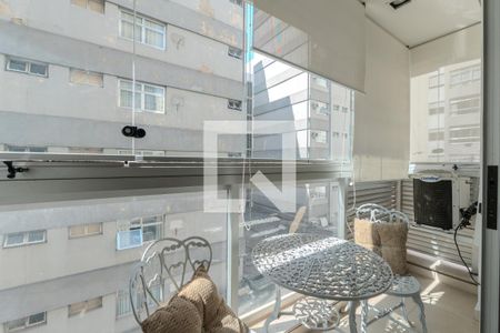 Varanda do Studio de kitnet/studio para alugar com 1 quarto, 32m² em Consolação, São Paulo