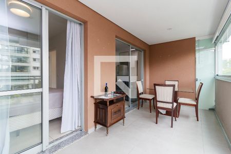 Sala - Varanda de apartamento para alugar com 1 quarto, 53m² em Campo Belo, São Paulo