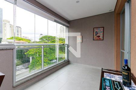 Sala - Varanda de apartamento para alugar com 1 quarto, 53m² em Campo Belo, São Paulo