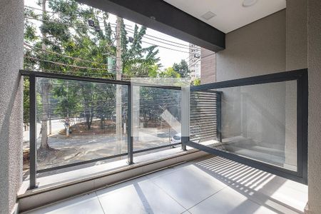 Studio - Varanda de kitnet/studio para alugar com 1 quarto, 33m² em Pinheiros, São Paulo