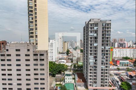 Studio à venda com 29m², 1 quarto e sem vagaVista da varanda