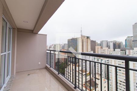 Varanda de apartamento para alugar com 1 quarto, 40m² em Bela Vista, São Paulo