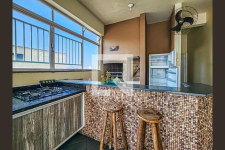 Área comum - Churrasqueira de apartamento para alugar com 1 quarto, 50m² em Vila Júlia, Guarujá