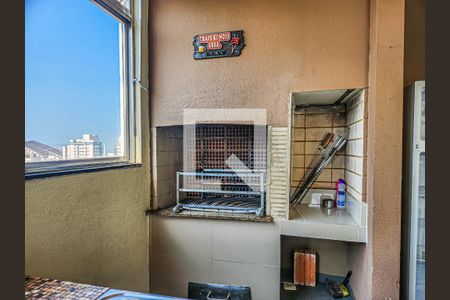 Área comum - Churrasqueira de apartamento para alugar com 1 quarto, 50m² em Vila Júlia, Guarujá