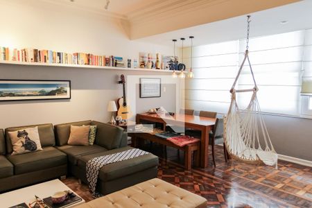 Sala  de apartamento à venda com 2 quartos, 135m² em Copacabana, Rio de Janeiro