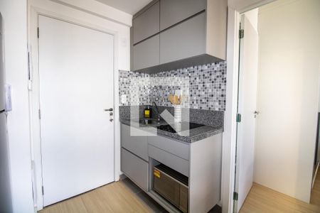 Cozinha  de kitnet/studio à venda com 1 quarto, 27m² em Vila Nova Conceição, São Paulo