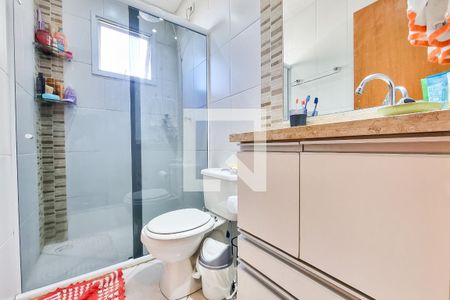Banheiro da Suíte de apartamento para alugar com 2 quartos, 67m² em Conjunto Residencial Trinta E Um de Marco, São José dos Campos