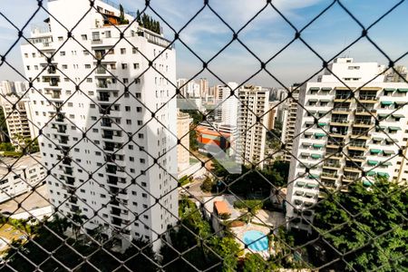 Vista da Varanda de apartamento à venda com 1 quarto, 50m² em Vila Andrade, São Paulo