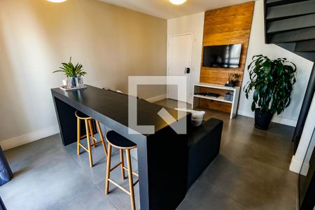 Sala de apartamento à venda com 1 quarto, 50m² em Vila Andrade, São Paulo