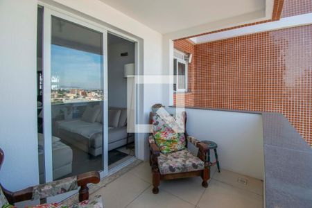 Varanda da sala de apartamento à venda com 1 quarto, 62m² em Marechal Rondon, Canoas