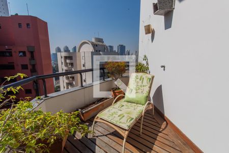 Varanda da Sala de apartamento à venda com 4 quartos, 244m² em Real Parque, São Paulo
