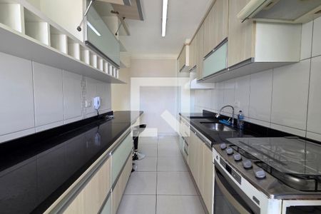 Cozinha de apartamento para alugar com 3 quartos, 127m² em Boqueirão, Praia Grande