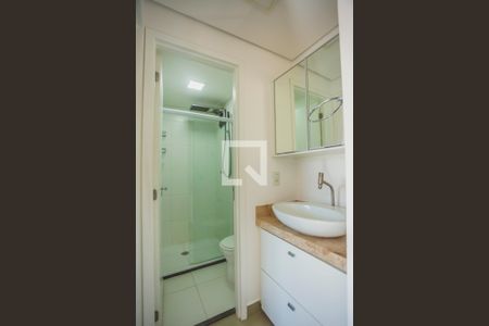 Lavabo de kitnet/studio para alugar com 1 quarto, 26m² em Mirandópolis, São Paulo