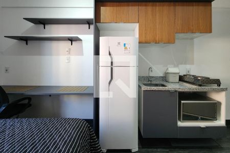 Cozinha de kitnet/studio à venda com 1 quarto, 20m² em Santa Paula, São Caetano do Sul