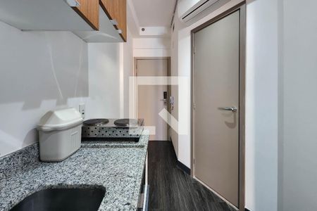 Cozinha de kitnet/studio à venda com 1 quarto, 20m² em Santa Paula, São Caetano do Sul
