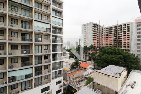 Vista  de kitnet/studio para alugar com 1 quarto, 22m² em Indianópolis, São Paulo