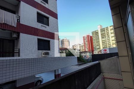 Vista da Sala de kitnet/studio para alugar com 1 quarto, 55m² em Canto do Forte, Praia Grande