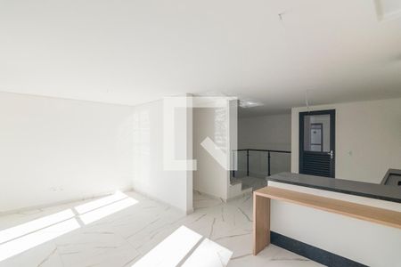 Sala de casa de condomínio à venda com 3 quartos, 140m² em Campestre, Santo André