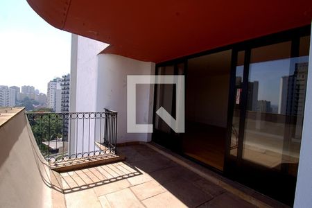 Varanda da Sala de apartamento para alugar com 4 quartos, 296m² em Vila Andrade, São Paulo
