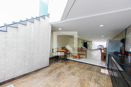 Churrasqueira de casa à venda com 3 quartos, 258m² em Parque São Vicente, Santo André
