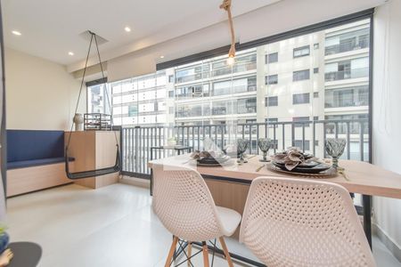 Varanda de apartamento para alugar com 1 quarto, 43m² em Bela Vista, São Paulo