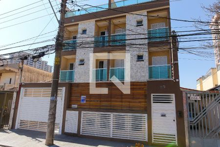 Fachada de apartamento à venda com 2 quartos, 55m² em Campestre, Santo André