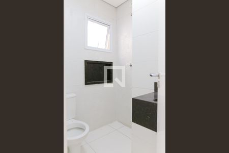 Banheiro da Suite de apartamento à venda com 2 quartos, 55m² em Campestre, Santo André