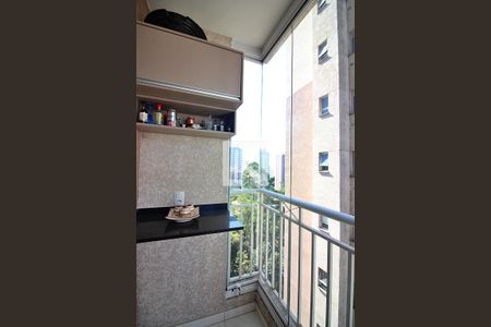 Sacada da Sala  de apartamento para alugar com 1 quarto, 52m² em Taboão, São Bernardo do Campo