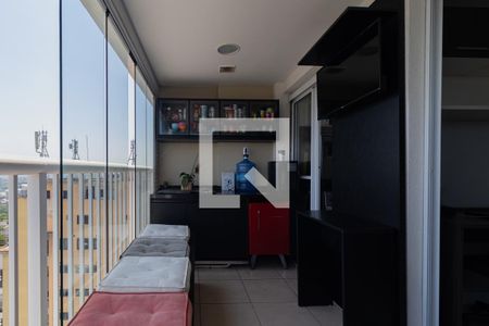 Varanda da Sala de apartamento para alugar com 1 quarto, 61m² em Fazenda Morumbi, São Paulo