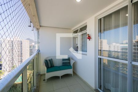 Varanda da Sala de apartamento para alugar com 2 quartos, 68m² em Barra Olímpica, Rio de Janeiro