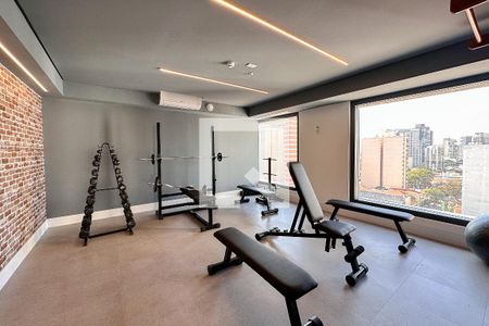 Studio para alugar com 40m², 1 quarto e 1 vaga Studio para alugar com 40m², 1 quarto e 1 vagaÁrea comum - Academia