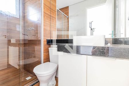 Suite - Banheiro de apartamento para alugar com 1 quarto, 29m² em Jardim Trussardi, São Paulo