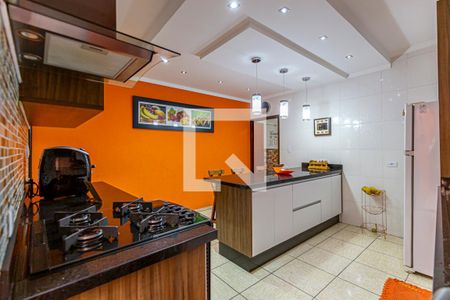 Cozinha de casa à venda com 3 quartos, 126m² em Vila Tibiriçá, Santo André