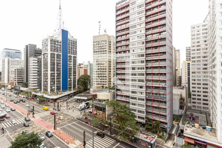 Sala - Vista de apartamento à venda com 1 quarto, 63m² em Bela Vista, São Paulo