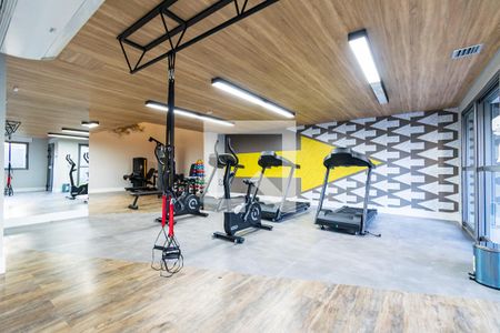 Studio para alugar com 31m², 1 quarto e sem vaga Studio para alugar com 31m², 1 quarto e sem vagaAcademia