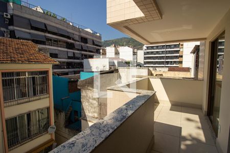 Varanda da Sala  de apartamento à venda com 2 quartos, 70m² em Tijuca, Rio de Janeiro