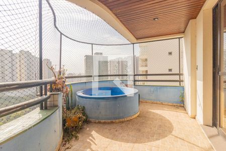 Varanda da Sala de apartamento à venda com 4 quartos, 358m² em Vila Andrade, São Paulo
