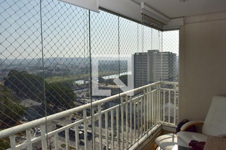 Varanda da Sala de apartamento para alugar com 3 quartos, 80m² em Vila Campo Grande, São Paulo