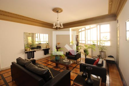 Sala  de apartamento à venda com 5 quartos, 290m² em Centro, Belo Horizonte