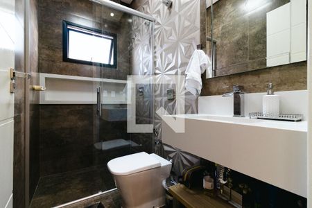 Banheiro da Suíte 1 de casa de condomínio à venda com 3 quartos, 200m² em Recanto Quarto Centenario, Jundiaí