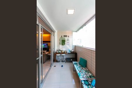 Varanda da Sala de apartamento à venda com 4 quartos, 140m² em Buritis, Belo Horizonte